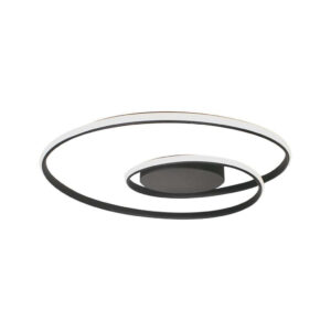 48W LED Designer Ceiling Light 600*50MM Triac Dimmable 3000K Black