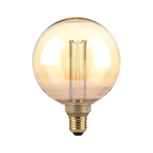 4W G125 LED Art Filament Bulb Amber Glass 1800K E27