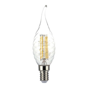 4W Twist Candle Flame Filament Bulb 3000K E14