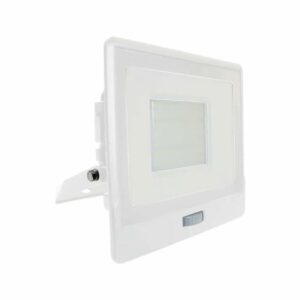 50W LED PIR Sensor Floodlight Samsung Chip White Body 6500K