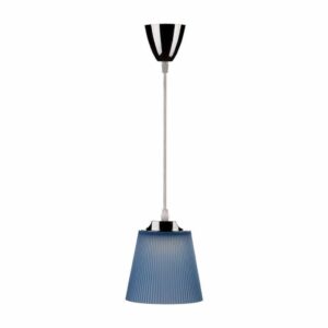 5W Pendant Light Chrome Body + Blue Shade 4000K