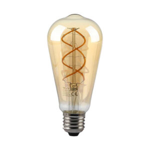 5W ST64 Filament Bulb 1800K Amber Glass