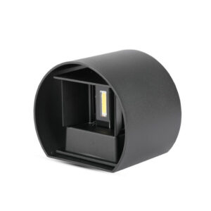 5W Wall Lamp with Bridglux Chip Black Body Round IP65 3000K