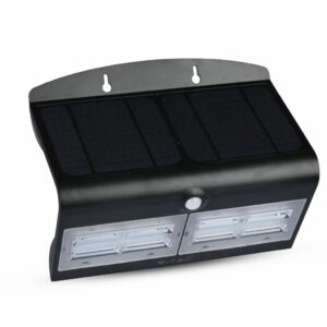 6.8W LED Solar Wall Light 4000K+4000K Black+Black Body