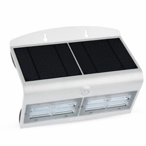 6.8W LED Solar Wall Light 4000K+4000K White+Black Body