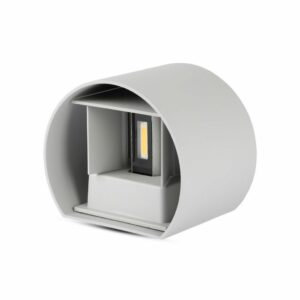 6W Wall Lamp with Bridglux Chip Grey Body Round 3000K