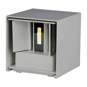 6W Wall Lamp with Bridglux Chip Grey Body Square 3000K