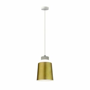 7W LED Pendant Light (Acrylic) Gold Lamp Shade 120*190mm 3000K