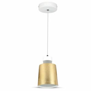 7W LED Pendant Light (Acrylic) Gold Lamp Shade 120*190mm 4000K