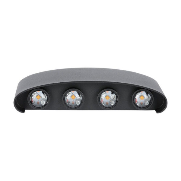 7W LED Wall Light Sand Black IP65 4000K