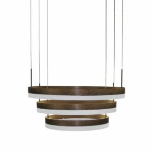 82W Soft Light Chandelier Dimmable Coffee 3000K