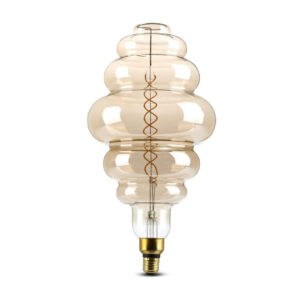 8W S200 LED Smoky /Double Filament Bulb 1800K E27 Dimmable