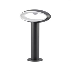 9W LED Bollard Lamp Dark Grey Aluminium 30cm 3000K IP54