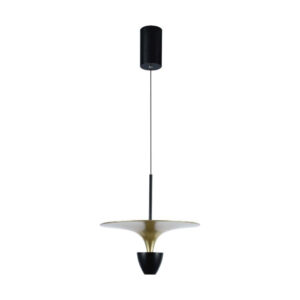 9W LED Designer Hanging Lamp (30*320*100CM) Black+Gold Body 3000K