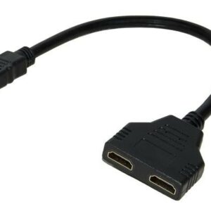 ADATTATORE HDMI MASCHIO a 2 X HDMI FEMMINA CM 20