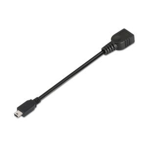 AISENS A101-0033 cavo USB 0,15 m USB 2.0 Mini-USB B USB A Nero