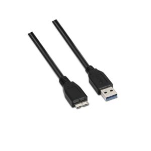 AISENS A105-0043 cavo USB 1 m USB 3.2 Gen 1 (3.1 Gen 1) USB A Micro-USB B Nero