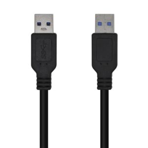 AISENS A105-0446 cavo USB 1 m USB 3.2 Gen 1 (3.1 Gen 1) USB A Nero