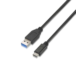 AISENS A107-0060 cavo USB 1 m USB 3.2 Gen 2 (3.1 Gen 2) USB A USB C Nero