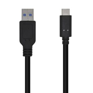 AISENS A107-0449 cavo USB 0,5 m USB 3.2 Gen 2 (3.1 Gen 2) USB A USB C Nero