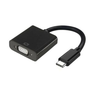 AISENS A109-0347 cavo e adattatore video 0,15 m VGA (D-Sub) USB tipo-C Nero