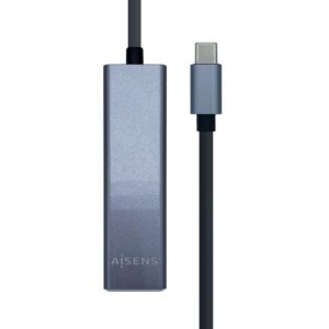 AISENS A109-0396 hub di interfaccia USB 3.2 Gen 1 (3.1 Gen 1) Type-C Grigio