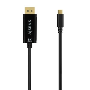 AISENS A109-0688 cavo e adattatore video 0,8 m USB tipo-C DisplayPort Nero