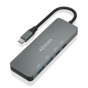 AISENS A109-0694 hub di interfaccia USB 3.2 Gen 2 (3.1 Gen 2) Type-C 10000 Mbit/s Grigio