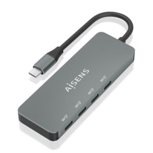 AISENS A109-0695 hub di interfaccia USB 3.2 Gen 2 (3.1 Gen 2) Type-C 10000 Mbit/s Grigio