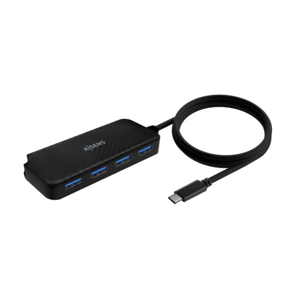 AISENS A109-0716 hub di interfaccia USB 3.2 Gen 1 (3.1 Gen 1) Type-C 5000 Mbit/s Nero