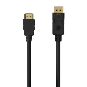 AISENS A125-0551 cavo e adattatore video 1,5 m DisplayPort HDMI tipo A (Standard) Nero