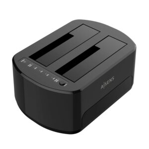 AISENS ASDS-D03B docking station per unità di archiviazione USB 3.2 Gen 1 (3.1 Gen 1) Type-B Nero