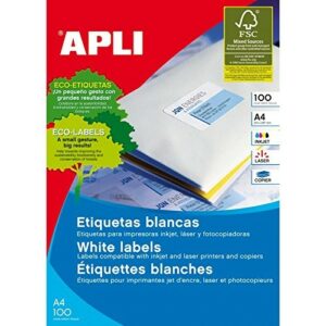 APLI 01244 etichetta per stampante Bianco