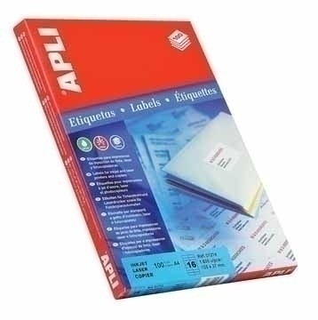 APLI Labels 97 x 42.4mm etichetta autoadesiva Bianco 1200 pz