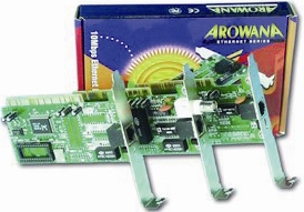 AROWANA SCHEDA RETE 10 MBPS RJ45 PCI WINDOWS 95/98 3,1x e NT PC/TCP SCO UNIX