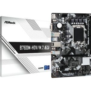 Asrock Mb B760, B760M-Hdv/M.2 D4, Lga1700, 2 Ddr4 , Matx