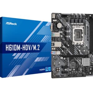 ASROCK SCHEDA MADRE H610M-HDV/M.2 2X DDR4 VGA/DVI-D/DISPLAY-PORT SOCKET 1700