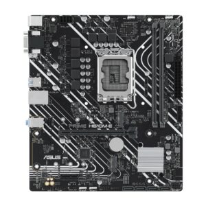 Asus Mb H610, Prime H610M-E-Csm, Lga 1700, 2Ddr5, Vga/Dp/Hdmi, Glan, 2M2, 4Sata