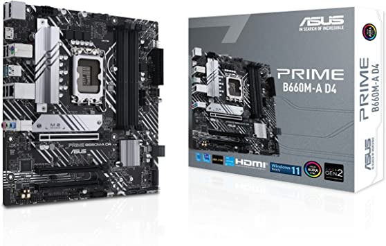 ASUS SCHEDA MADRE PRIME B660M-A D4 4X DDR4 HDMI/DISPLAY-PORT SOCKET 1700