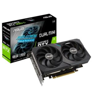 ASUS SCHEDA VIDEO NVIDIA GEFORCE DUAL RTX 3060TI V2 MINI 8GB GDDR6 LHR HDMI/DISPLAY-PORT DUAL-RTX3060TI-8G-MINI-V2