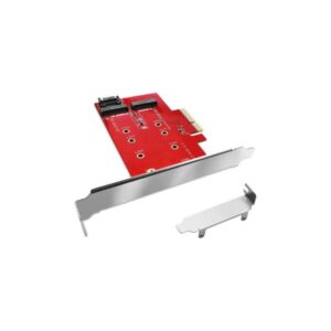 ATLANTIS PCI-EXPRESS ADATTATORE M.2 NVME/SATA SSD A06-M2-DUAL-P4