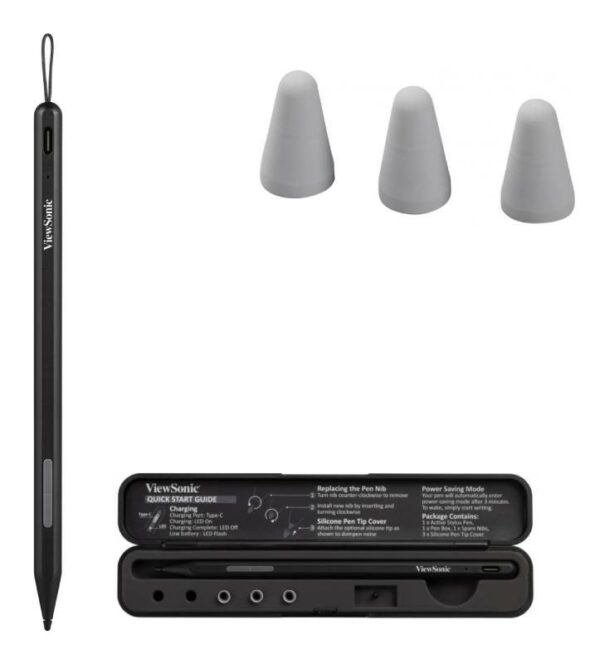 Active Stylus Pen 8.9Xl167Mm Mpp2.0 4096 Pressure 2 Bott.Black