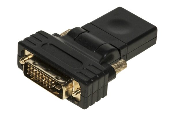 Adattatore Bidirezionale Dvi 24+1 Maschio - Hdmi<Sup>®</Sup> Femmina Inclinabile E Routabile