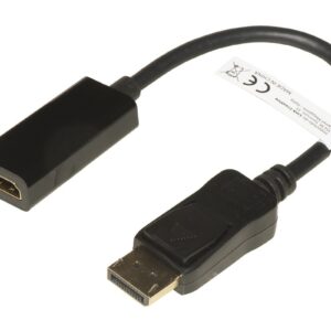 Adattatore Displayport 1.2 Maschio - Hdmi 1.4 Femmina Contatti Dorati 4K@30Hz Cm 20