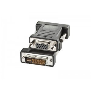 Adattatore Dvi-Vga M/F Bk No Cavo Adj