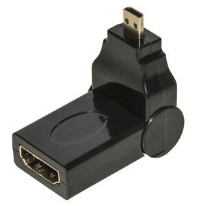 Adattatore Micro Hdmi Maschio - Hdmi Femmina Con Connettore Inclinabile