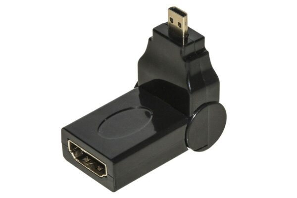 Adattatore Micro Hdmi Maschio - Hdmi Femmina Con Connettore Inclinabile