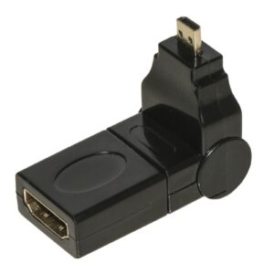 Adattatore Micro Hdmi Maschio - Hdmi Femmina Con Connettore Inclinabile E Ruotabile