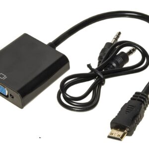 Adattatore Mini Hdmi "C" - Vga Femmina + Audio