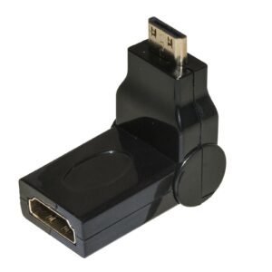 Adattatore Mini Hdmi Maschio - Hdmi Femmina Con Connettore Inclinabile